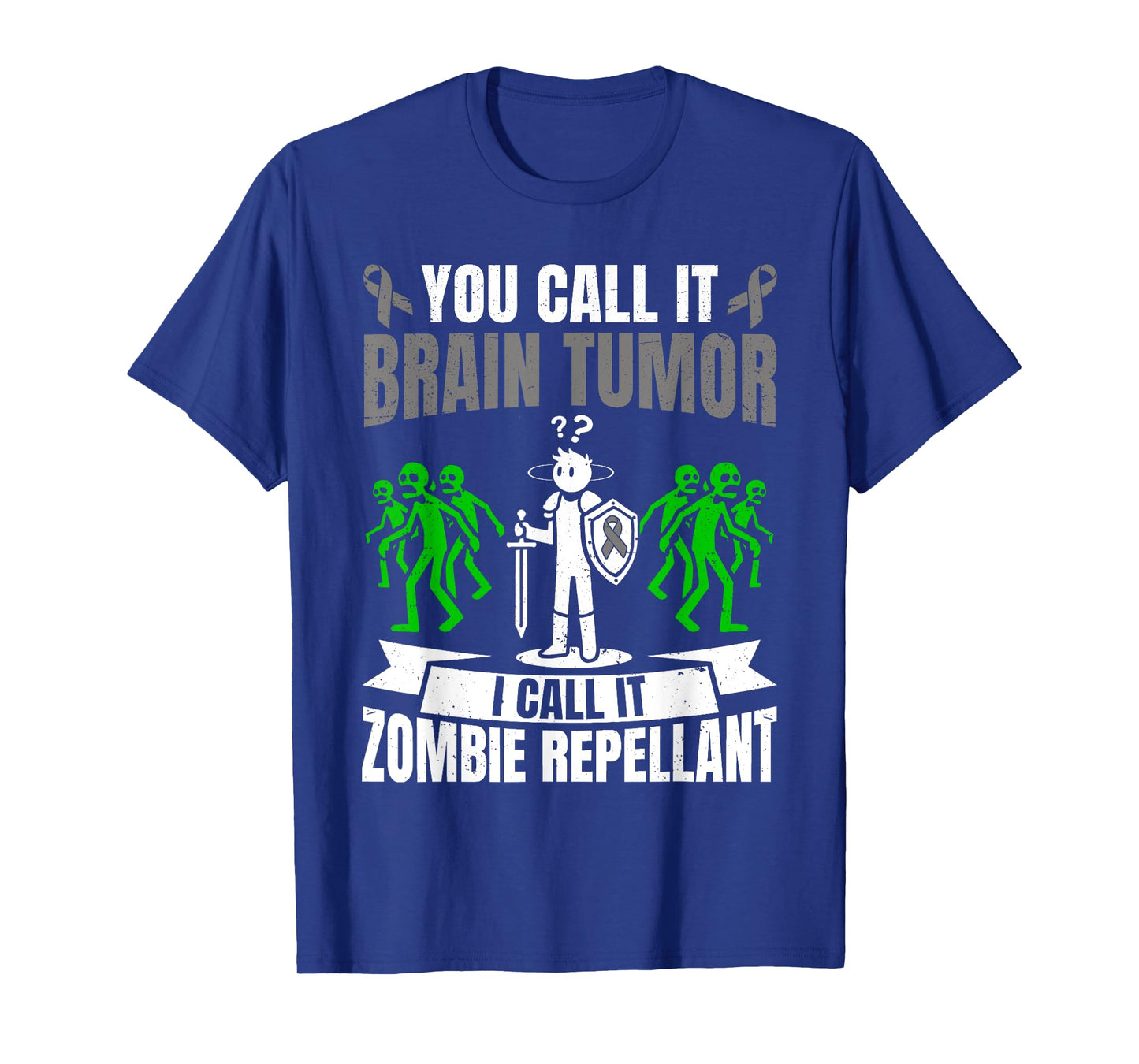 Brain Tumor Warrior Funny Brain Cancer T-Shirt
