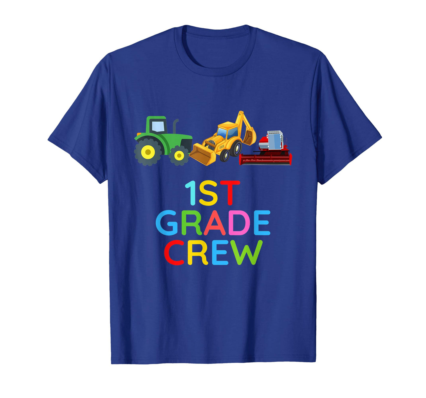 First Grade Crew Tractors 1st Grade Farm Fan First Day T-Shirt