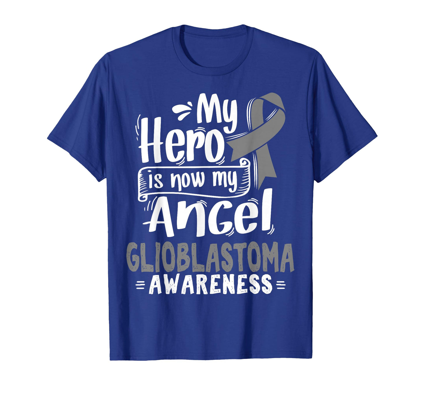 Glioblastoma Multiforme Awareness Tee - Gray Ribbon T-Shirt