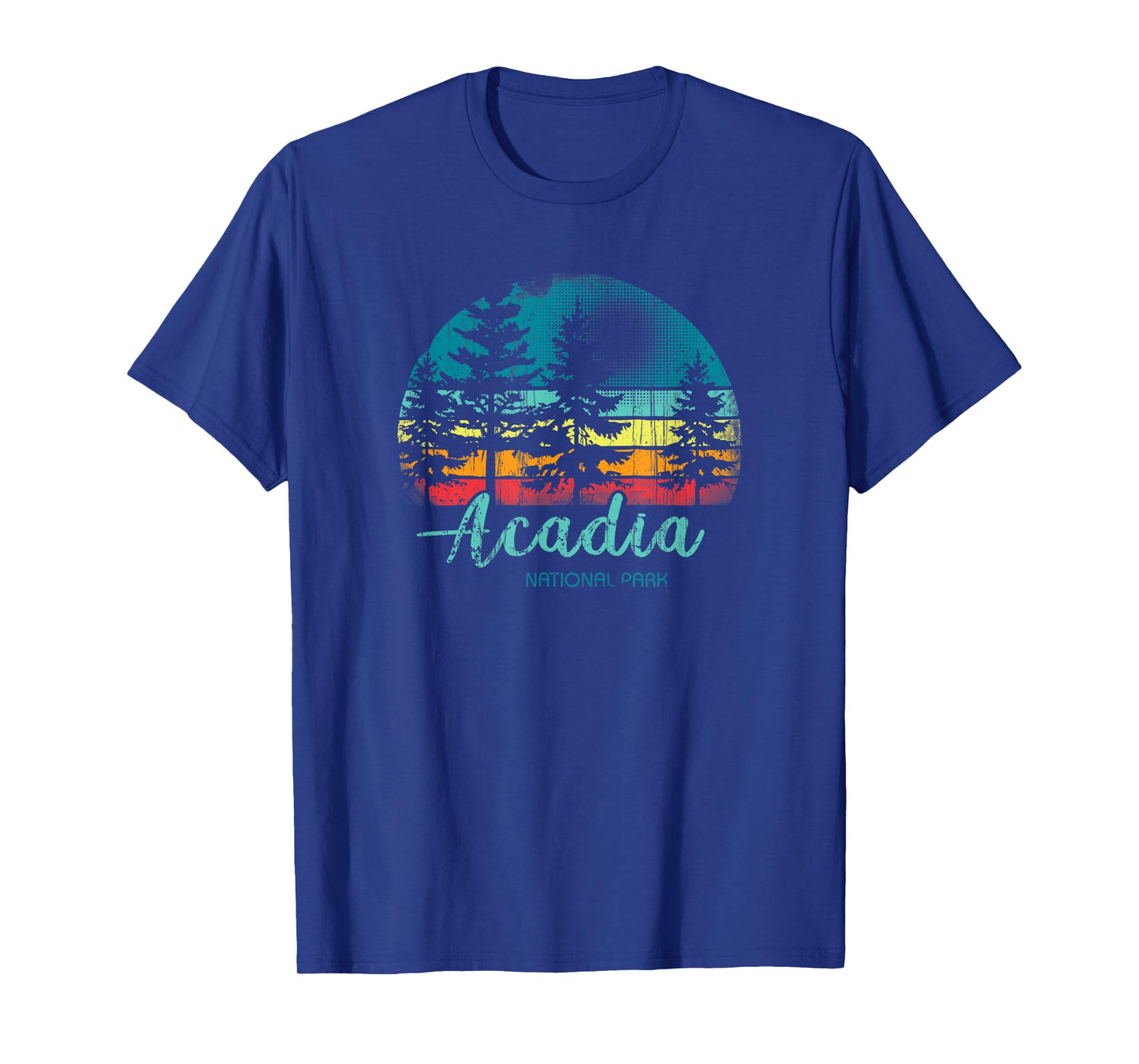 Acadia National Park Pines Vintage T-Shirt