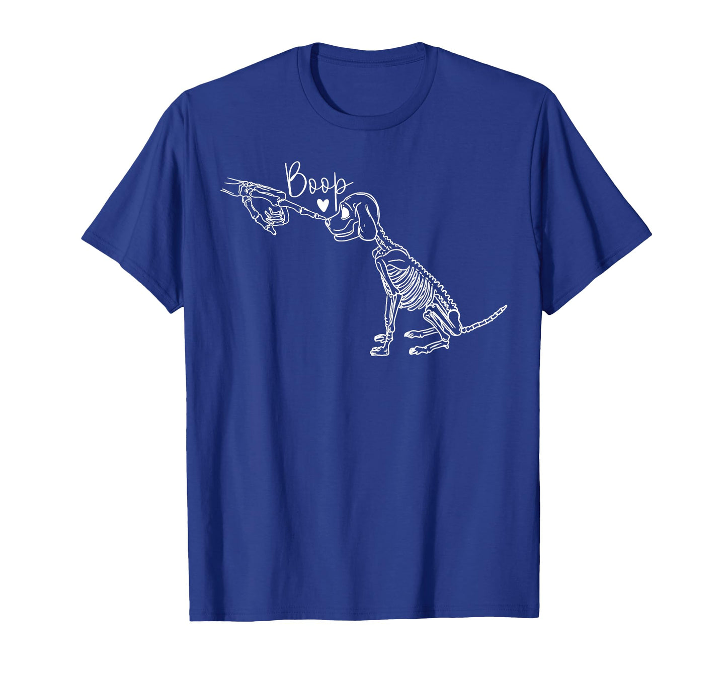 Skeleton Hand Dog Lovers Halloween Spooky Men Women Kids T-Shirt