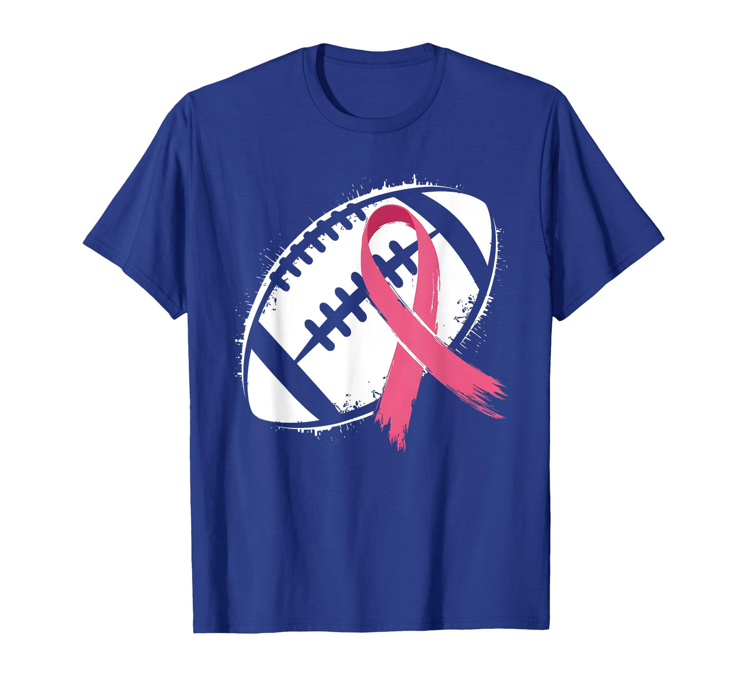 Tackle Cancer Pink Ribbon Football Breast Cancer Awareness T-Shirt