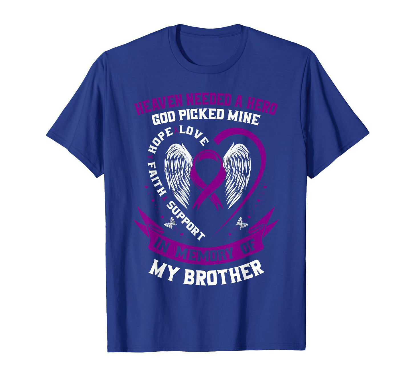 Wear Purple In Memory of Brother Pancreatic Cancer Awareness T-Shirt