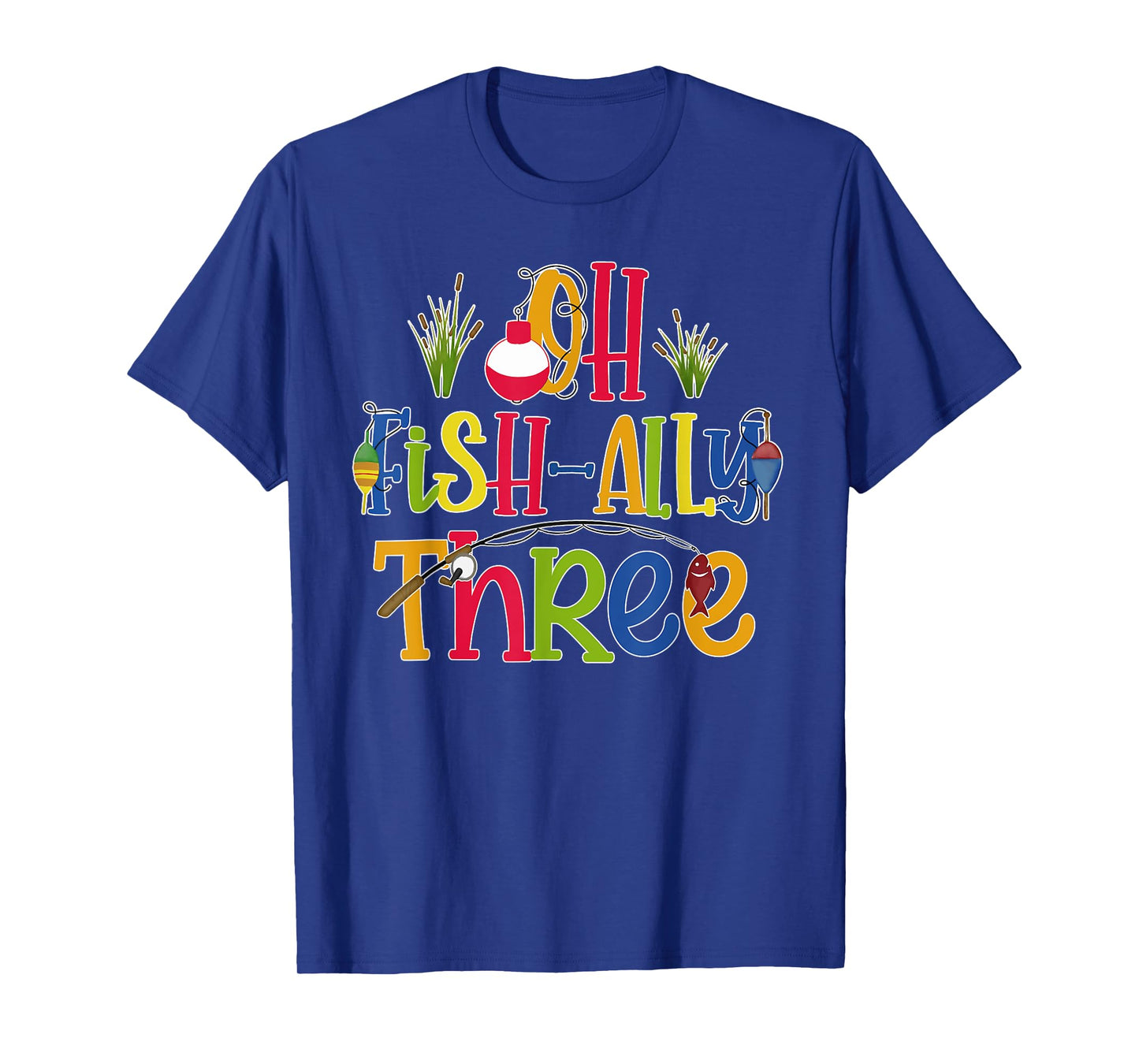 Oh Fish Ally Three Birthday Boy Outfit 3 Year Old 3rd Bday T-Shirt