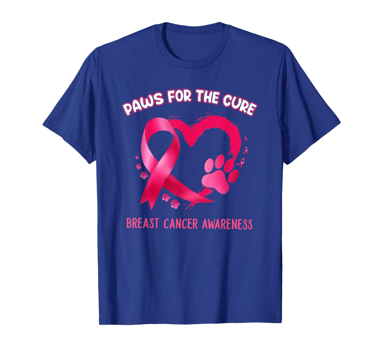 Paws for the cure breast cancer awareness T-Shirt