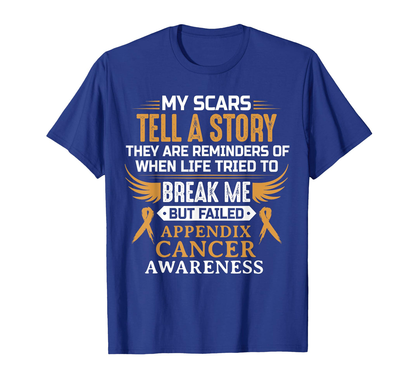 Appendix Cancer Awareness Survivor Ribbon Men Women T-Shirt