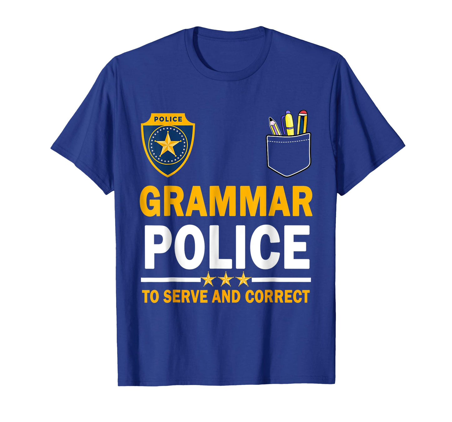 Funny English Teacher Grammar Police T-Shirt