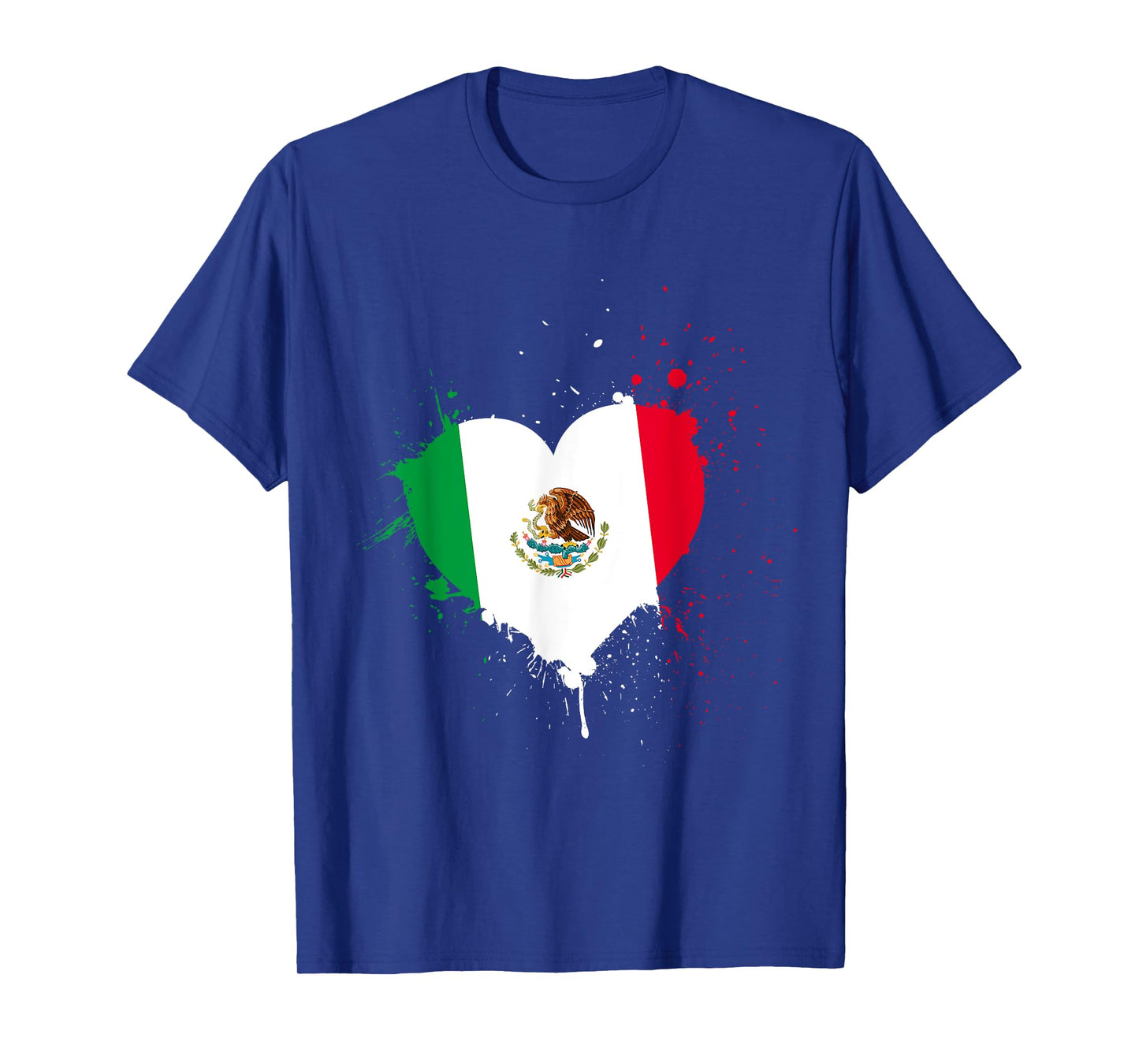 Mexican Flag Heart Viva Mexico T-Shirt
