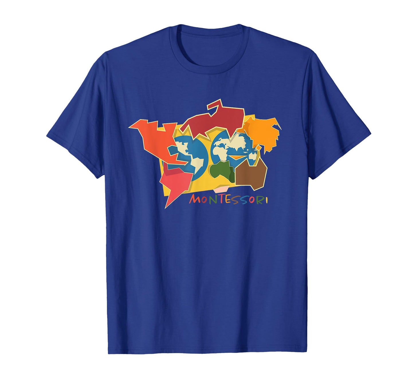 Montessori continent map T-Shirt