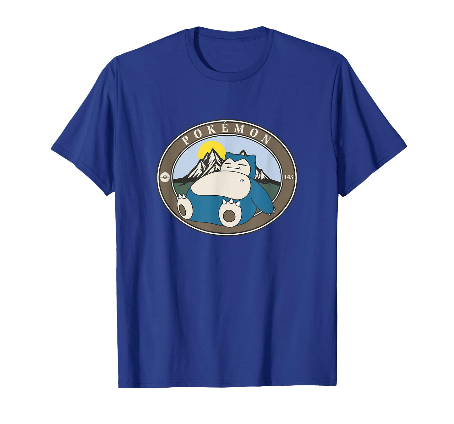 Pokรฉmon 143 Snorlax Sleepy Outdoor Adventures Park Badge T-Shirt