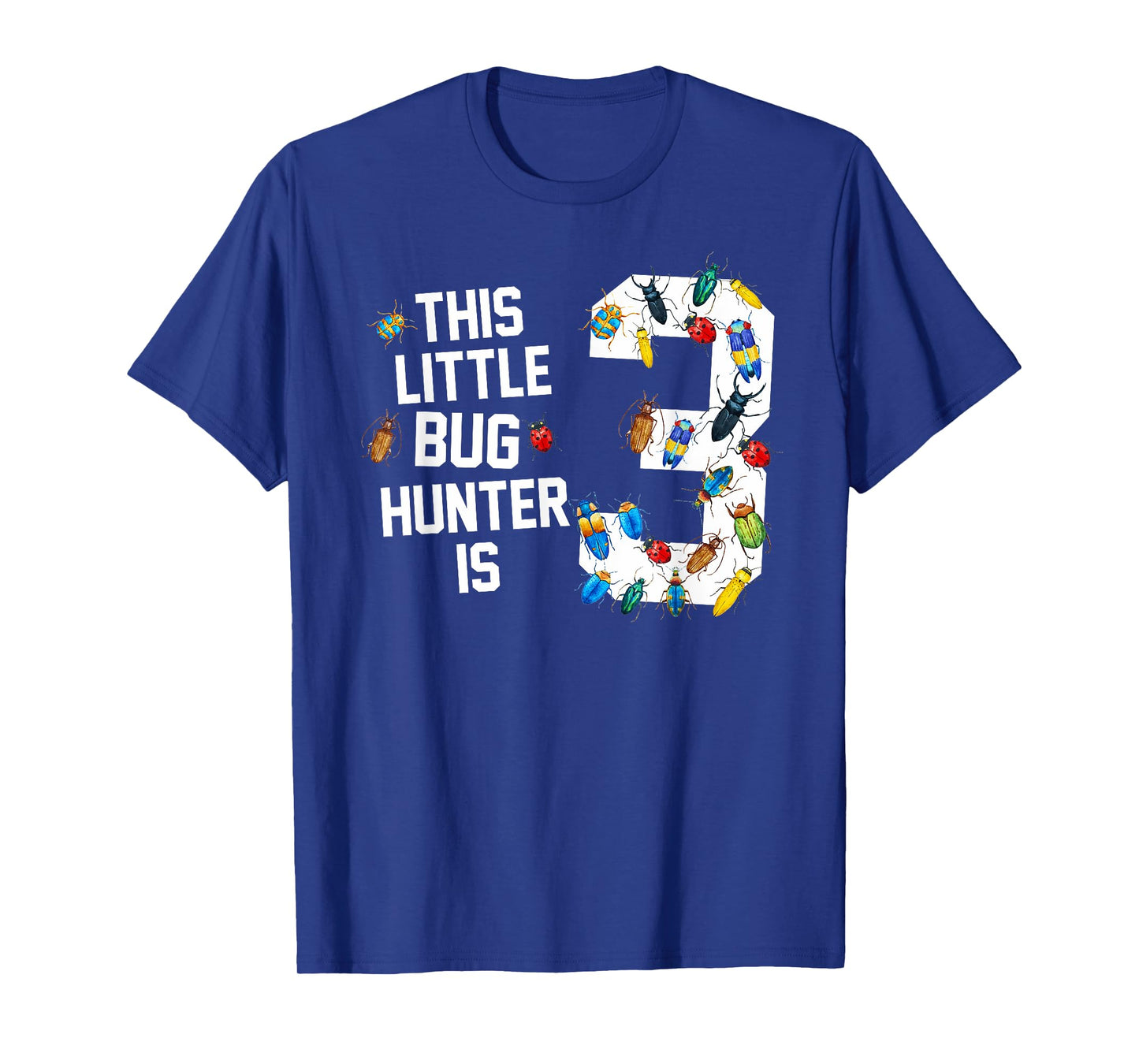 This Little Bug Hunter Is 3 Ladybug 3rd Birthday Boy Girl T-Shirt