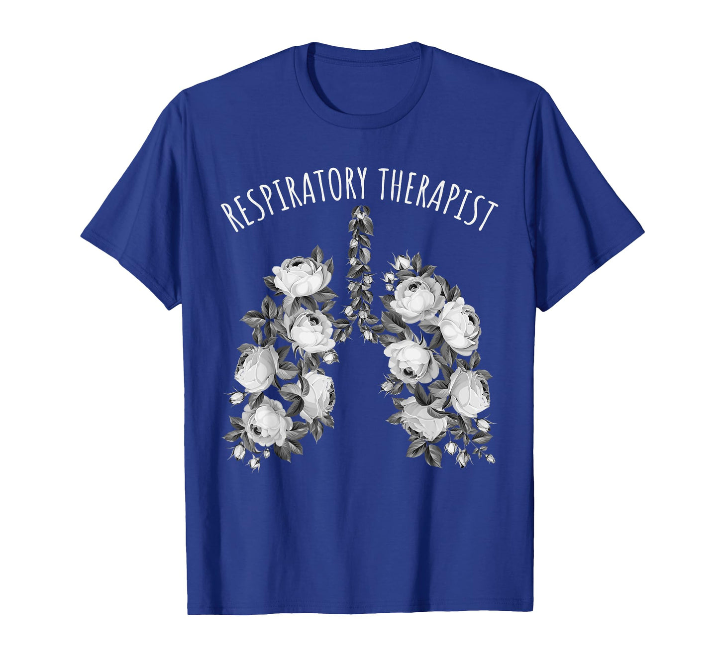 Respiratory Therapist Valentines Artistic Flowers T-Shirt