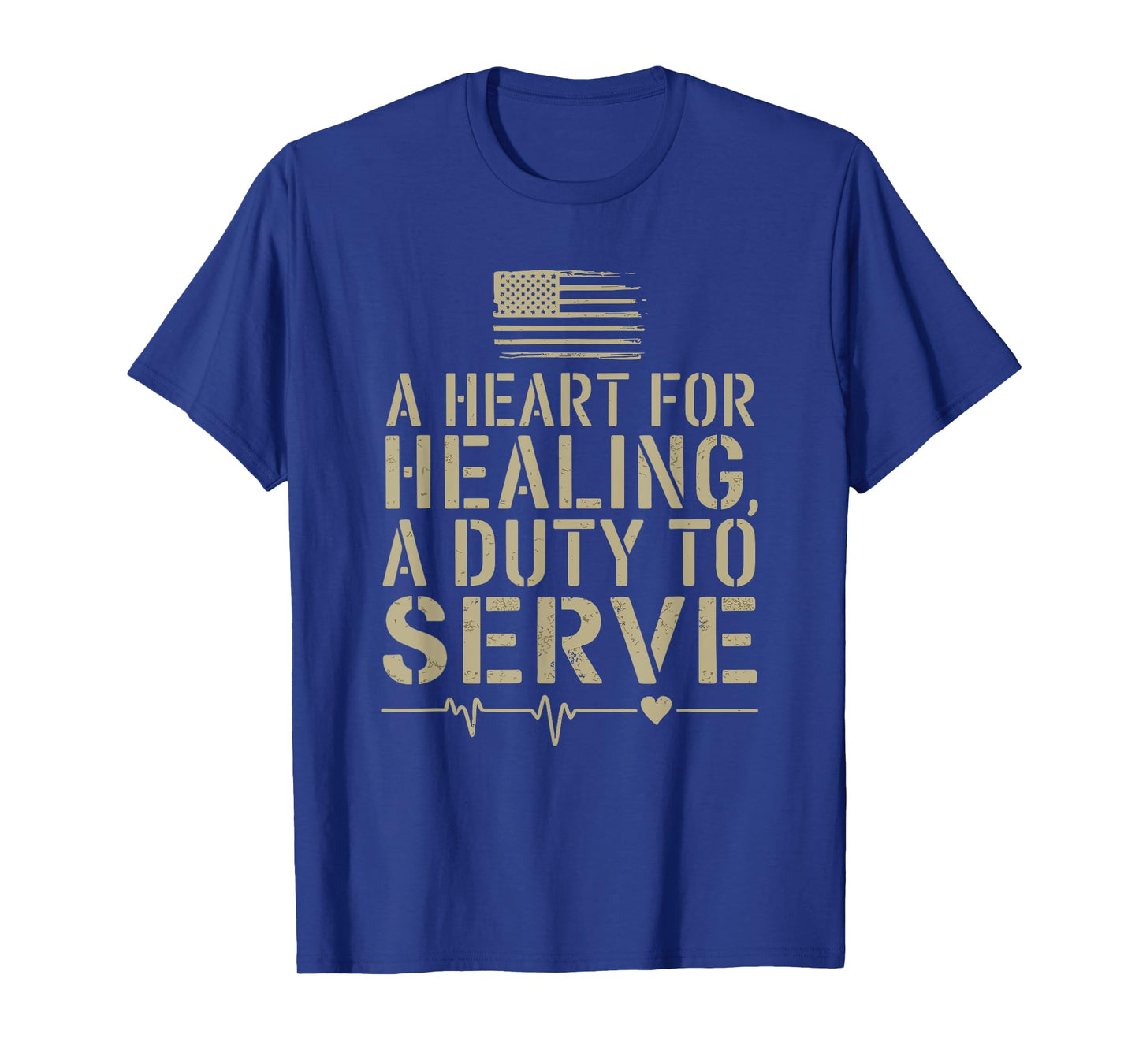 America Military Nurse Design VA Nursing Veteran T-Shirt