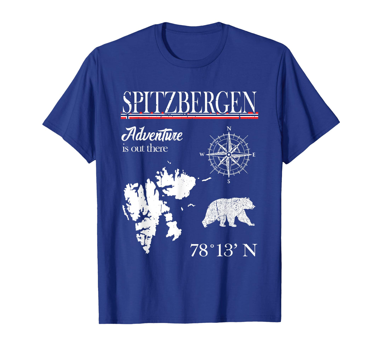 Spitzbergen Svalbard - Adventure Is Out There - Norway Flag T-Shirt