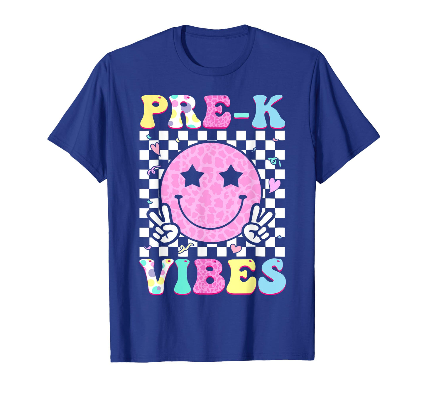 Pre-K Vibes Groovy Back to School PreK Preschool Girls Kids T-Shirt