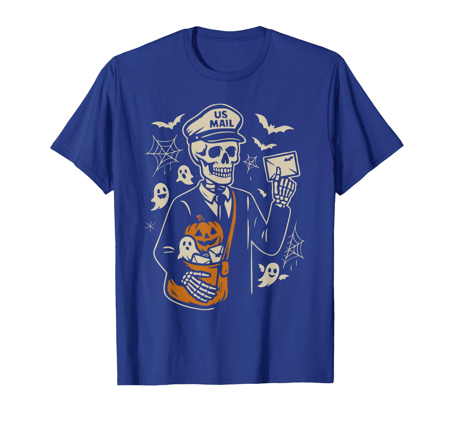 Skeleton Mailman Halloween T-Shirt