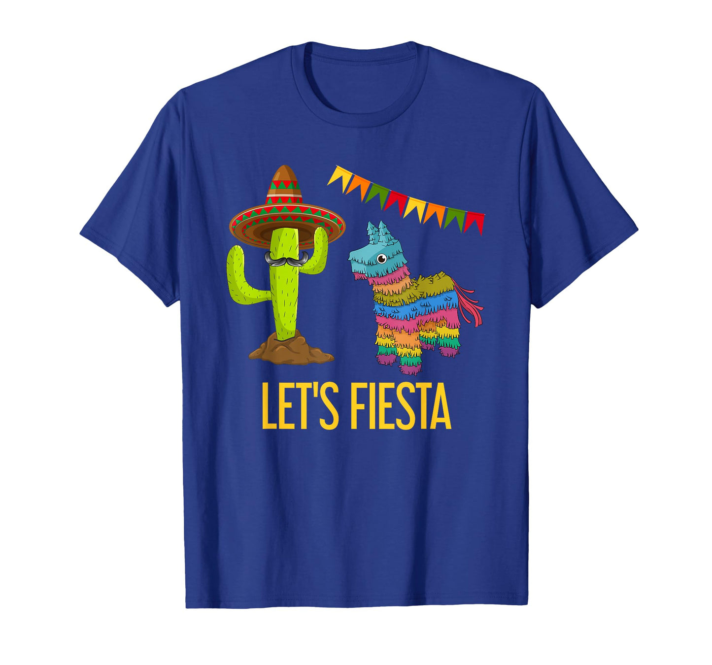 Lets Fiesta Funny Mexican Party Pinata Cactus Cinco De Mayo T-Shirt