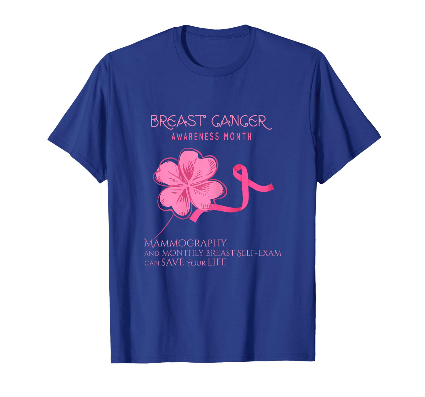 Womens Breast Cancer Awareness Mammography Self Breast-Exam T-Shirt