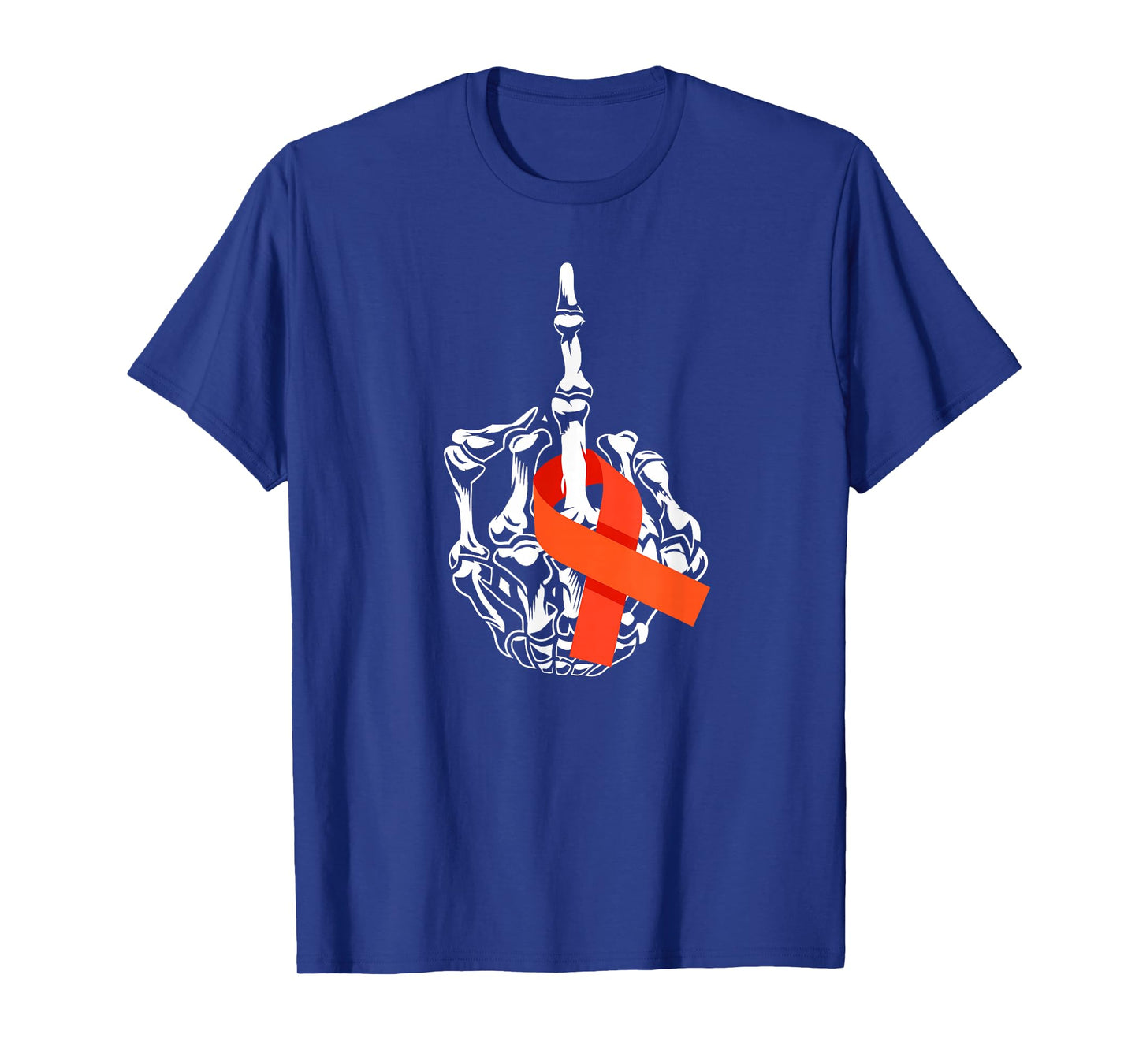 Fuck Leukemia Cancer Middle Finger Leukemia Cancer Awareness T-Shirt