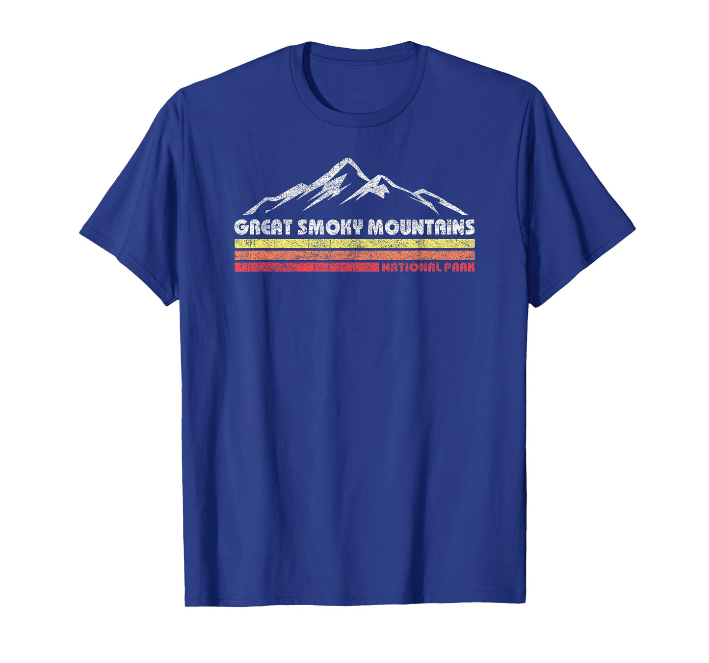 Retro Great Smoky Mountains National Park Mens Womens Hiking T-Shirt
