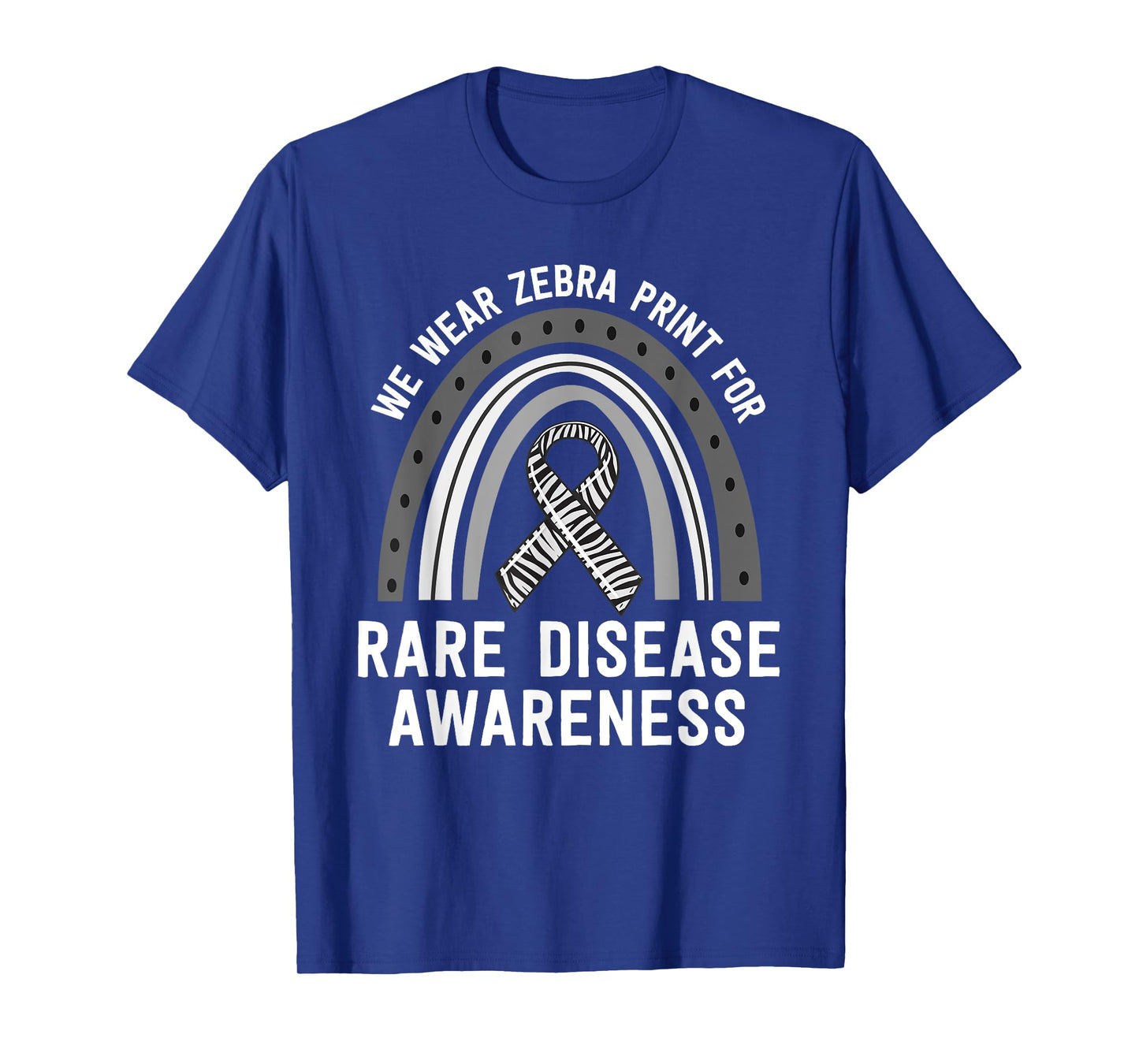 We Wear Zebra Print Rare Disease Awareness EDS Family Group T-Shirt