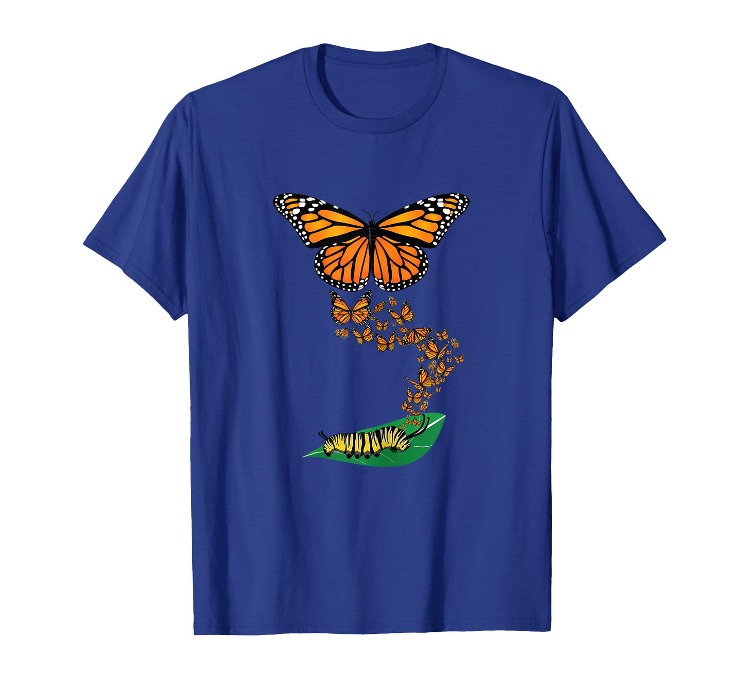 Colorful Caterpillar To Monarch Butterfly Metamorphosis Gift T-Shirt