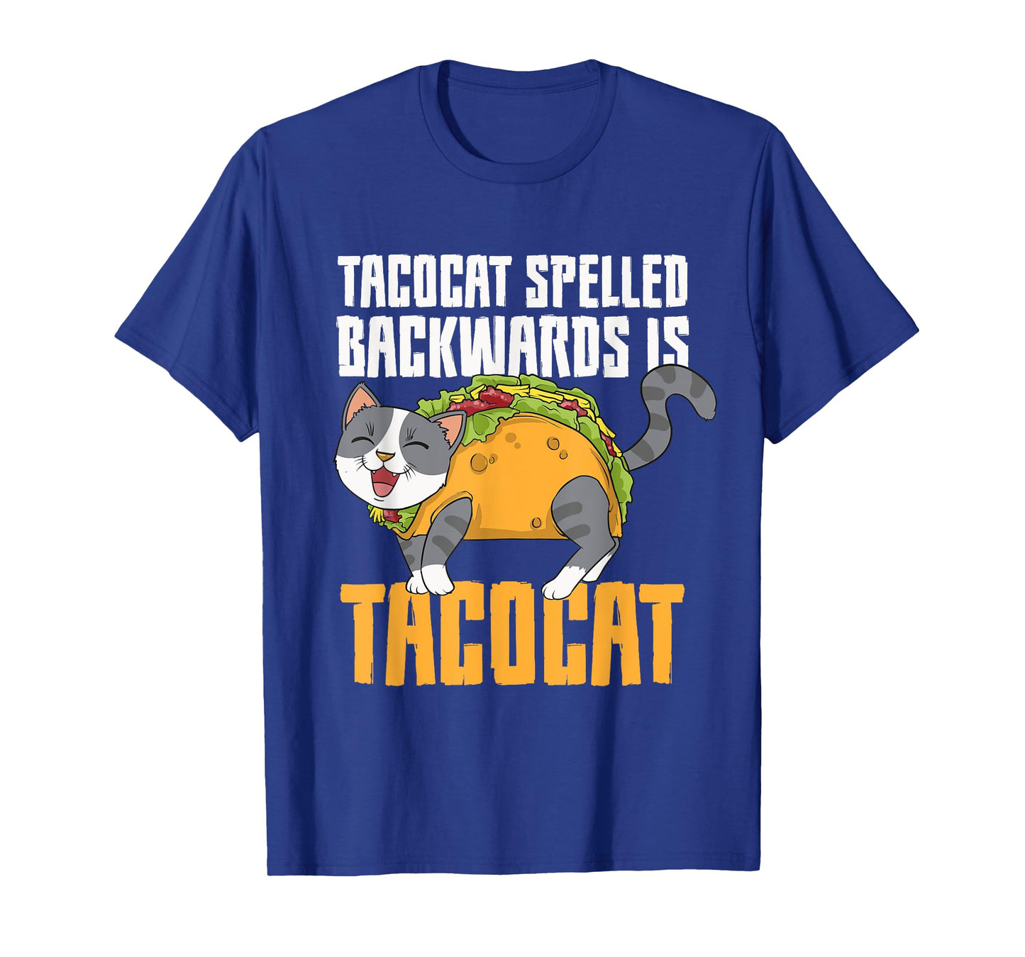 Tacocat Palindrome Taco Cat Lover Mexican Food Linguist Men Women Girls Kids T-Shirt
