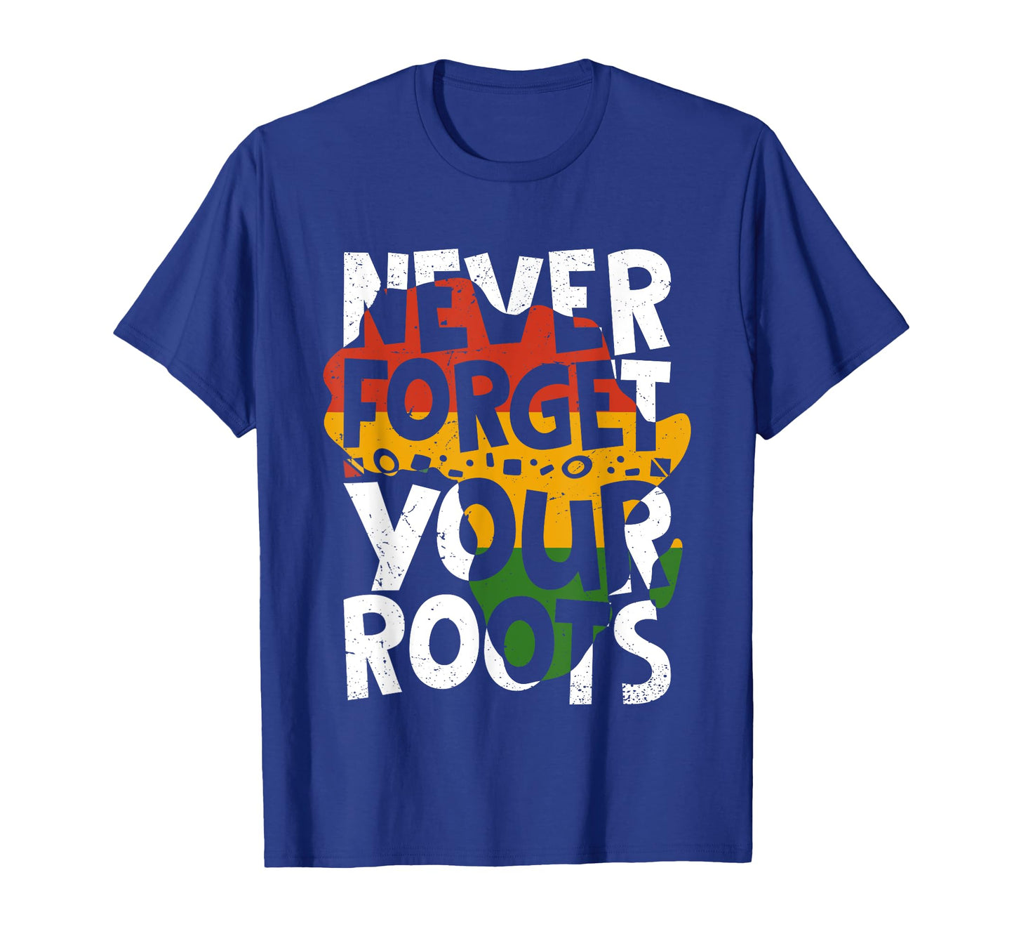 Never Forget Your Roots Afro American Black History Month T-Shirt