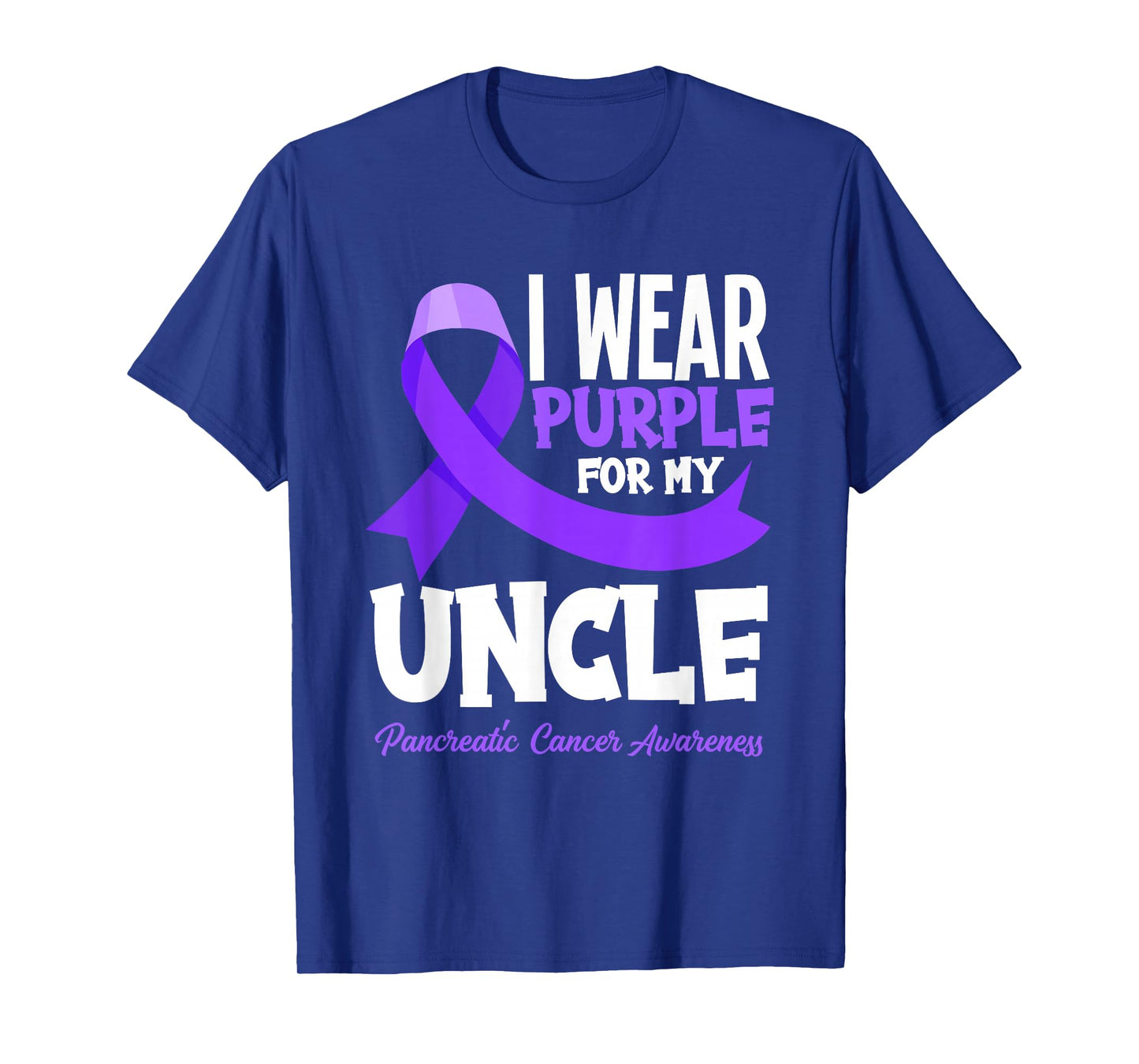 I Wear Purple For My Uncle Pancreatic Cancer Awareness T-Shirt