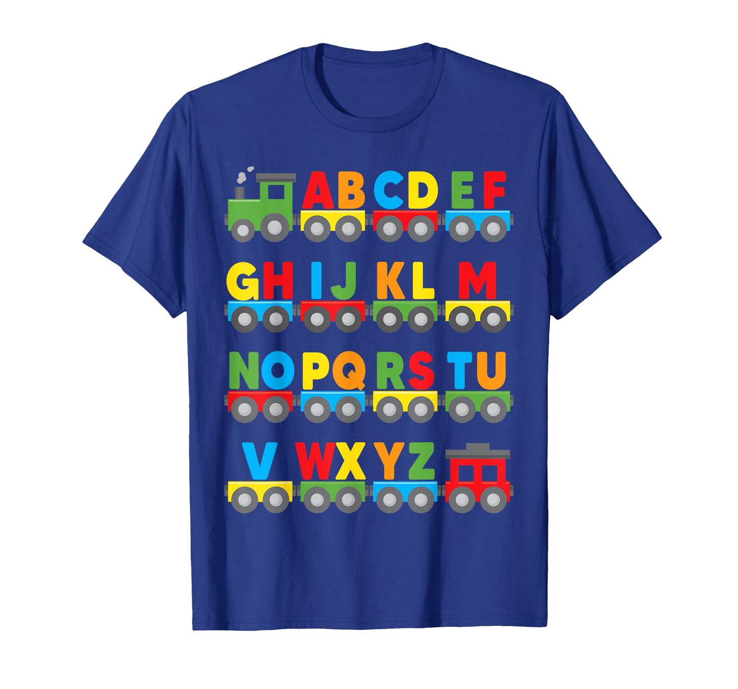 Alphabet Toy Train Colorful Letters learn ABCs boy girl kids T-Shirt
