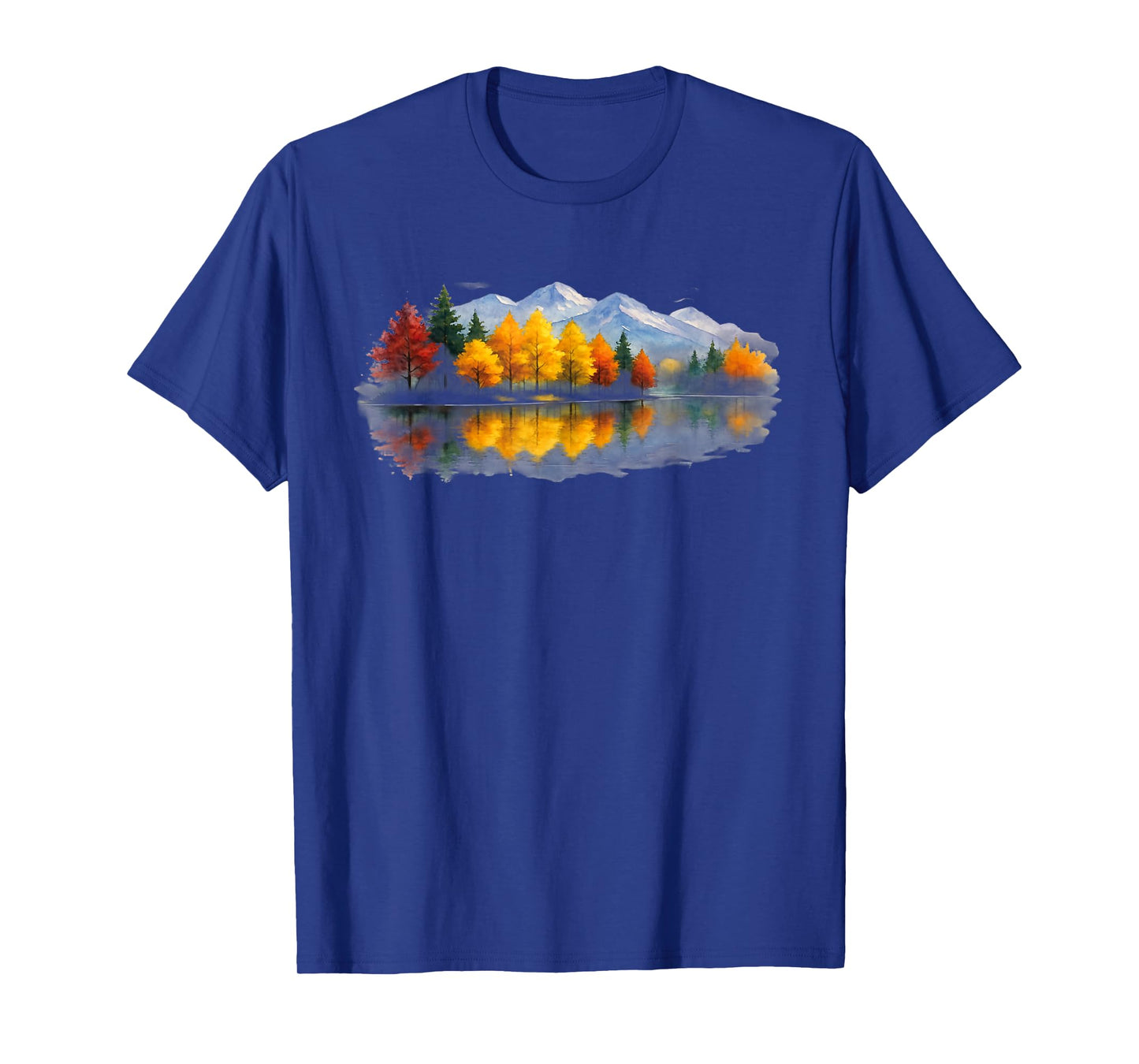 Nature Reflection Forest Trees Lake Landscape Outdoor Wildlife T-Shirt