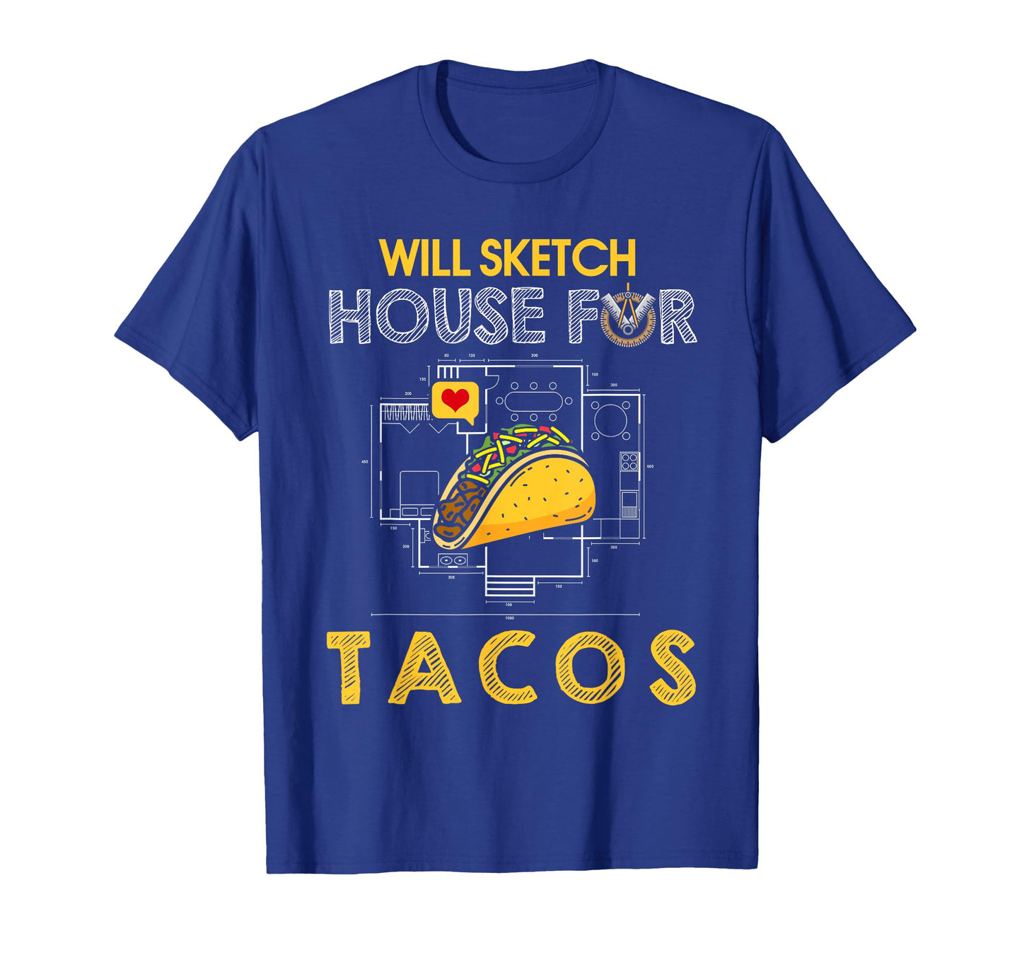 Architect Taco Shirt Architecture Taco Lover Architect Gift T-Shirt