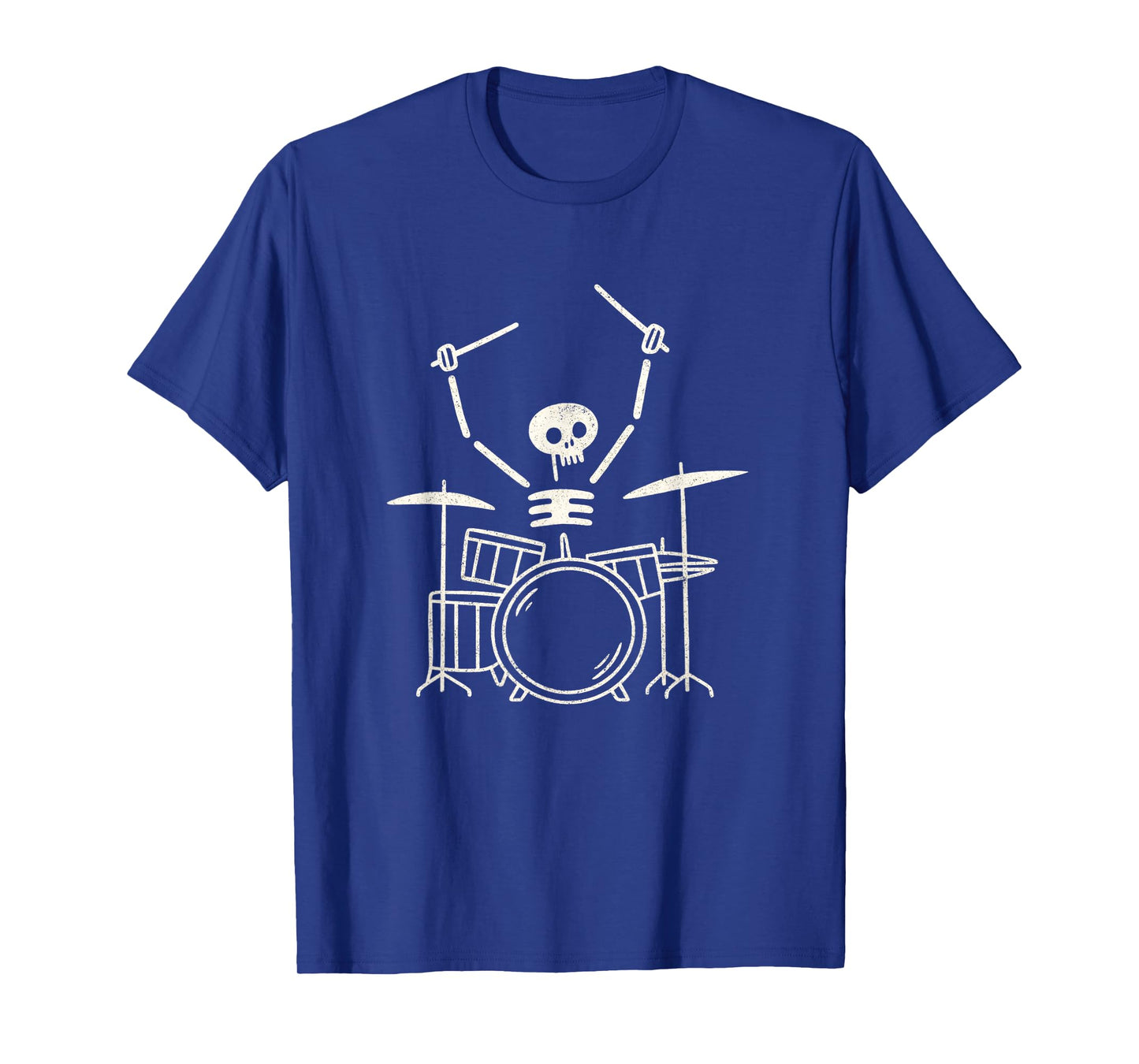 Funny Skeleton Drummer Design T-Shirt
