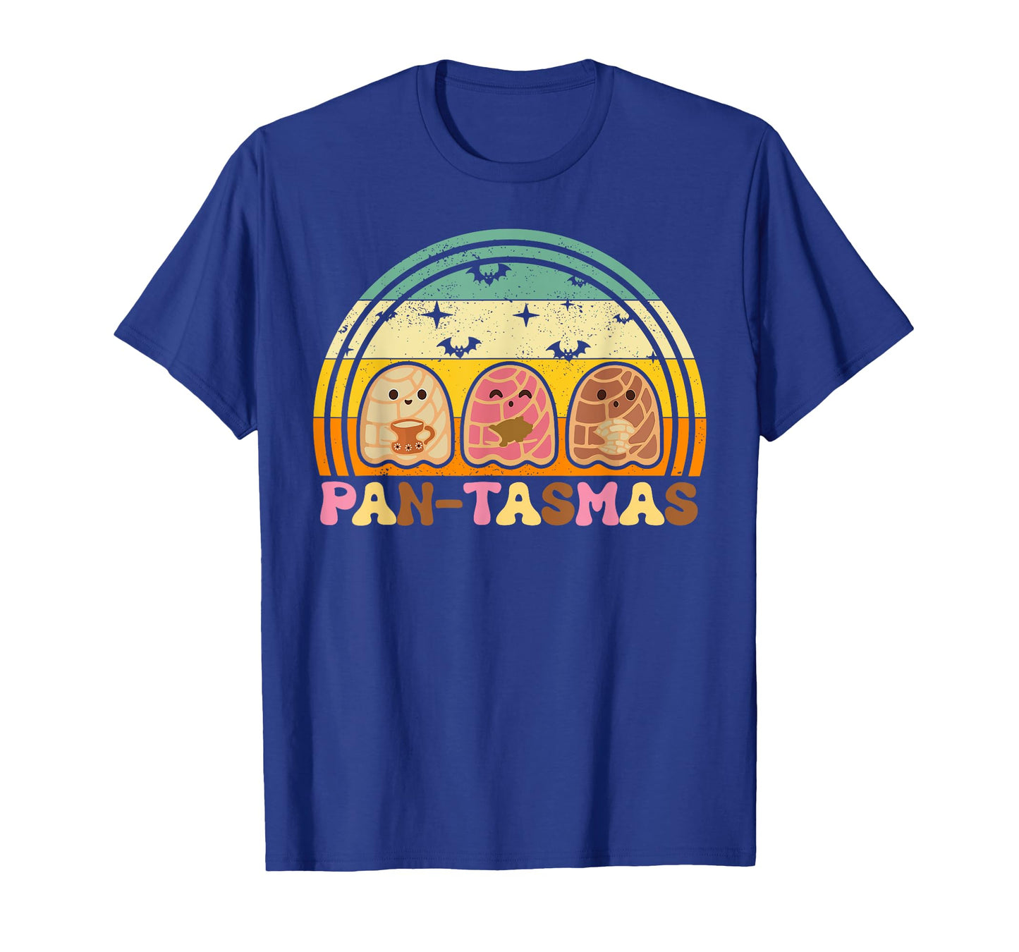Pantasmas Ghost Vintage Halloween Mexican Spooky Conchas T-Shirt