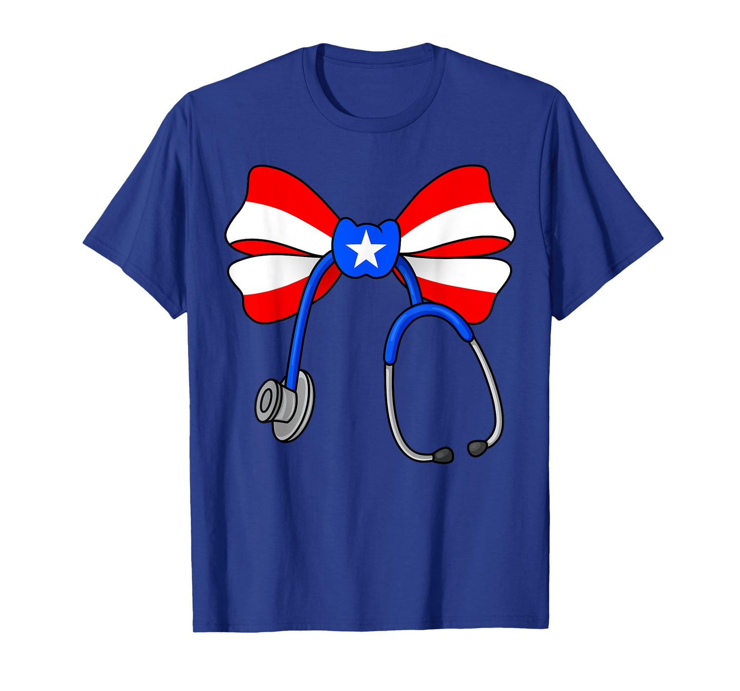 Boricua Coquette Nurse Bow Puerto Rico Flag Boricua Nurse T-Shirt