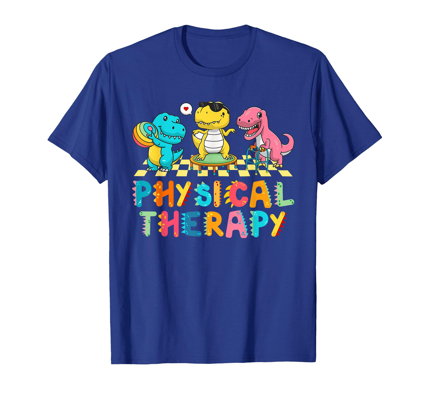 Pediatric Physical Therapist Cute Dinosaur PT PTA Therapy T-Shirt