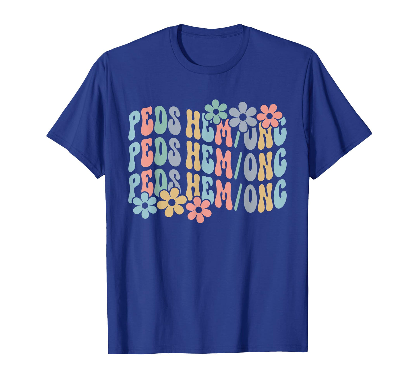 Retro Pediatric Hematology Oncology Boho Cancer Nurse T-Shirt