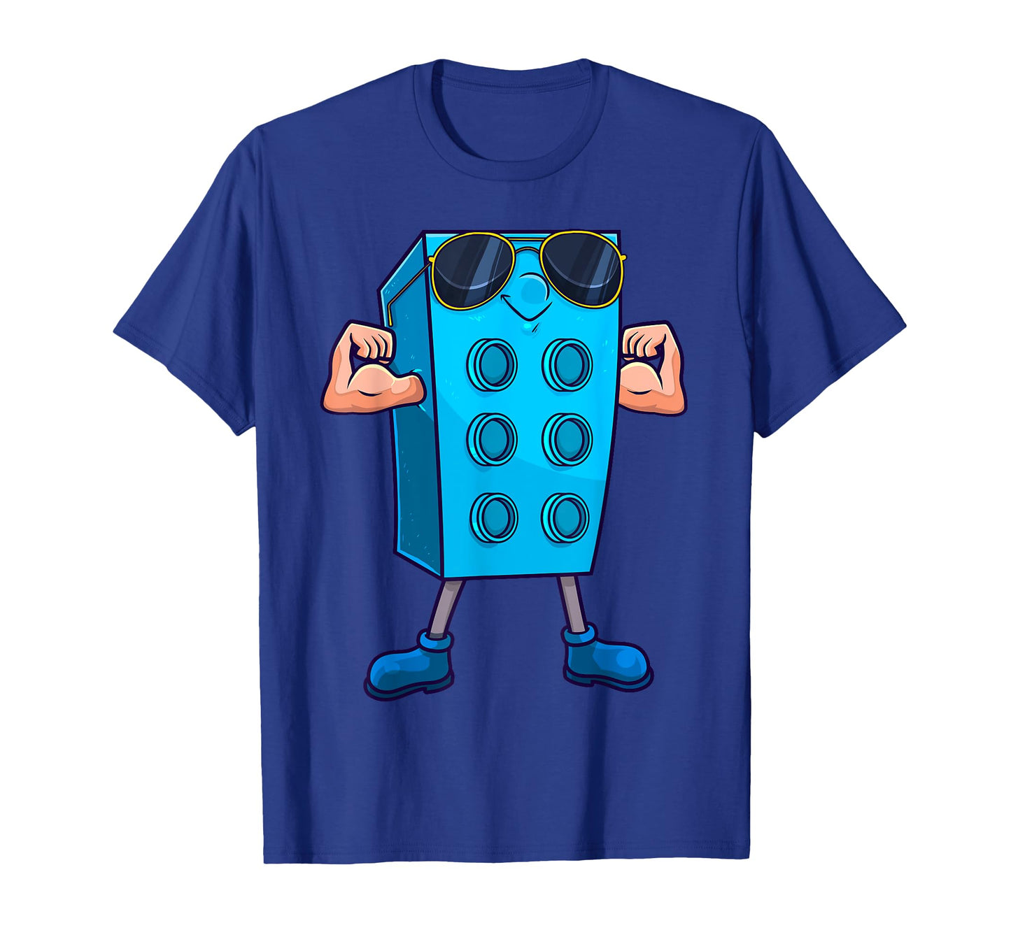 Brick Builder Master Building Blocks Birthday Funny Kids Boy T-Shirt