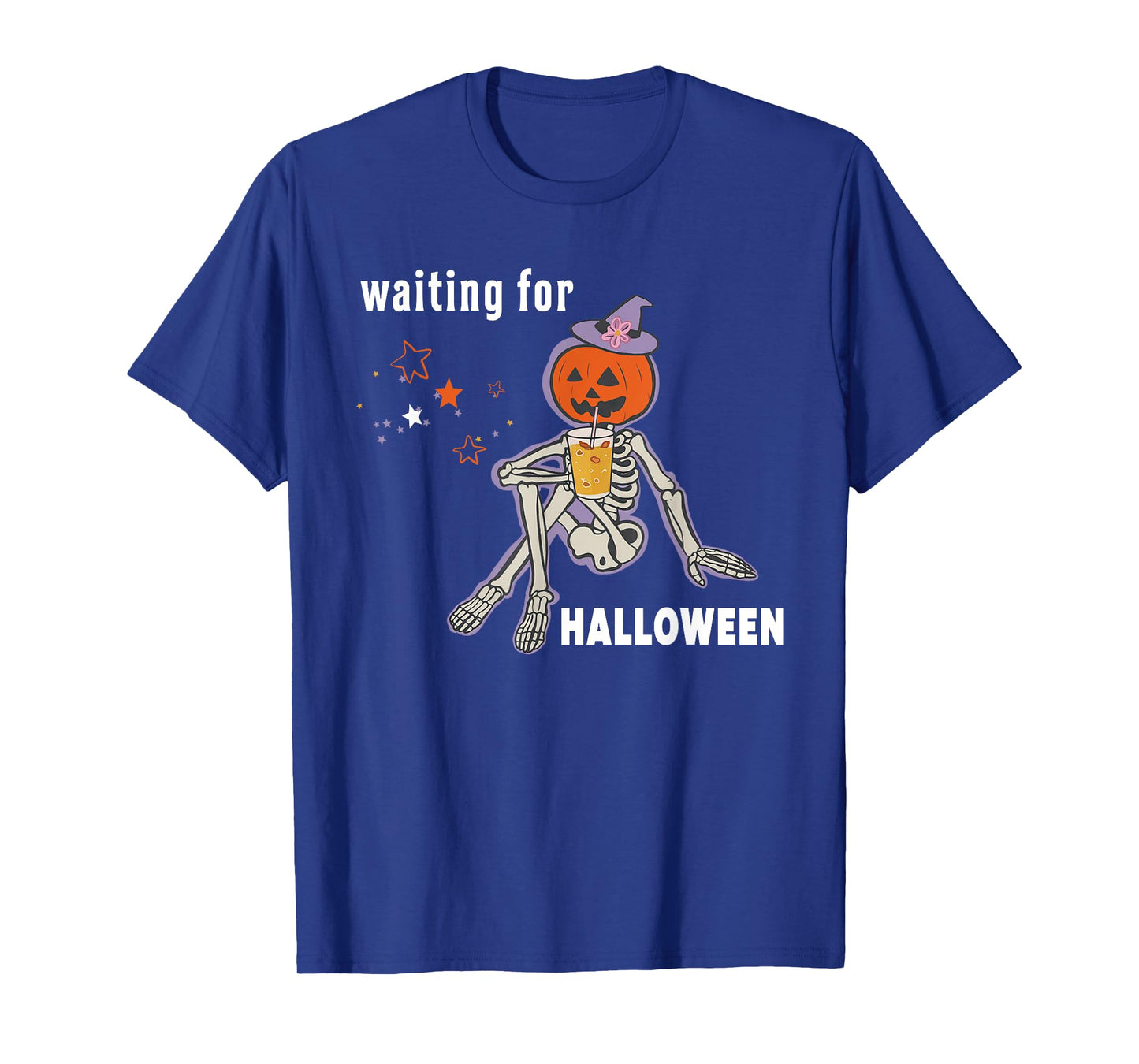 Spooky Skeleton Waiting for Halloween T-Shirt