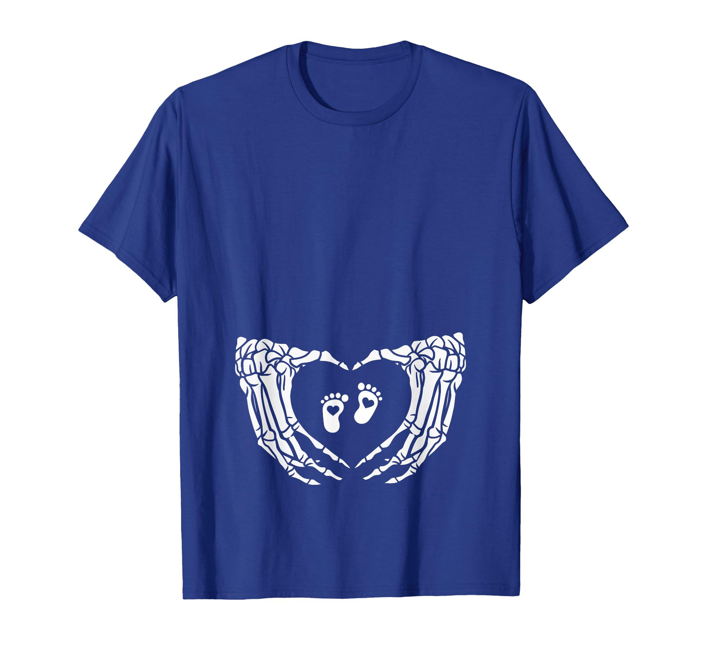 Happy Halloween Pregnant Baby Skeleton Maternity New Mom T-Shirt