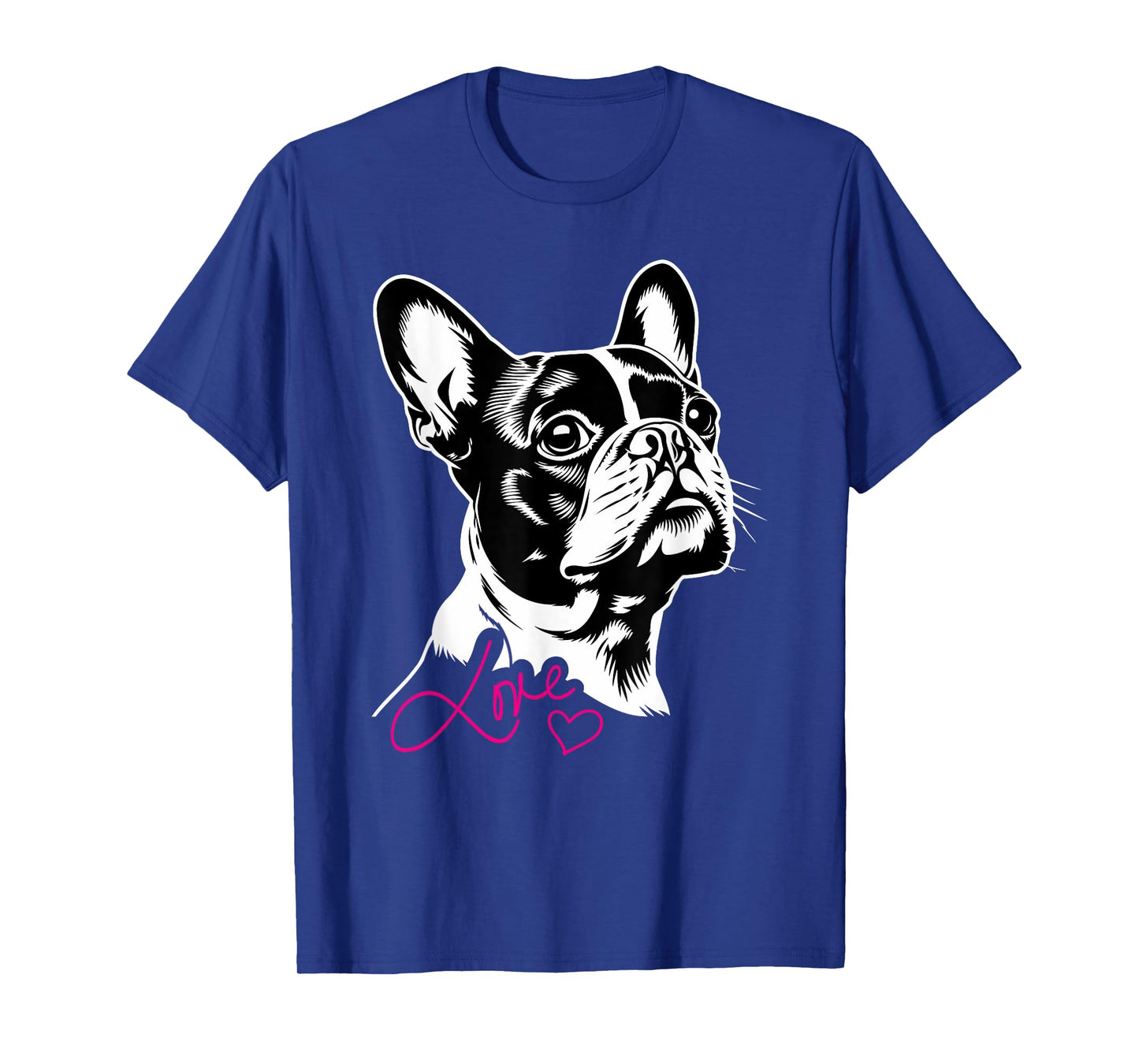 Boston Terrier Dog Boston Terrier Heart Men Women Kids T-Shirt