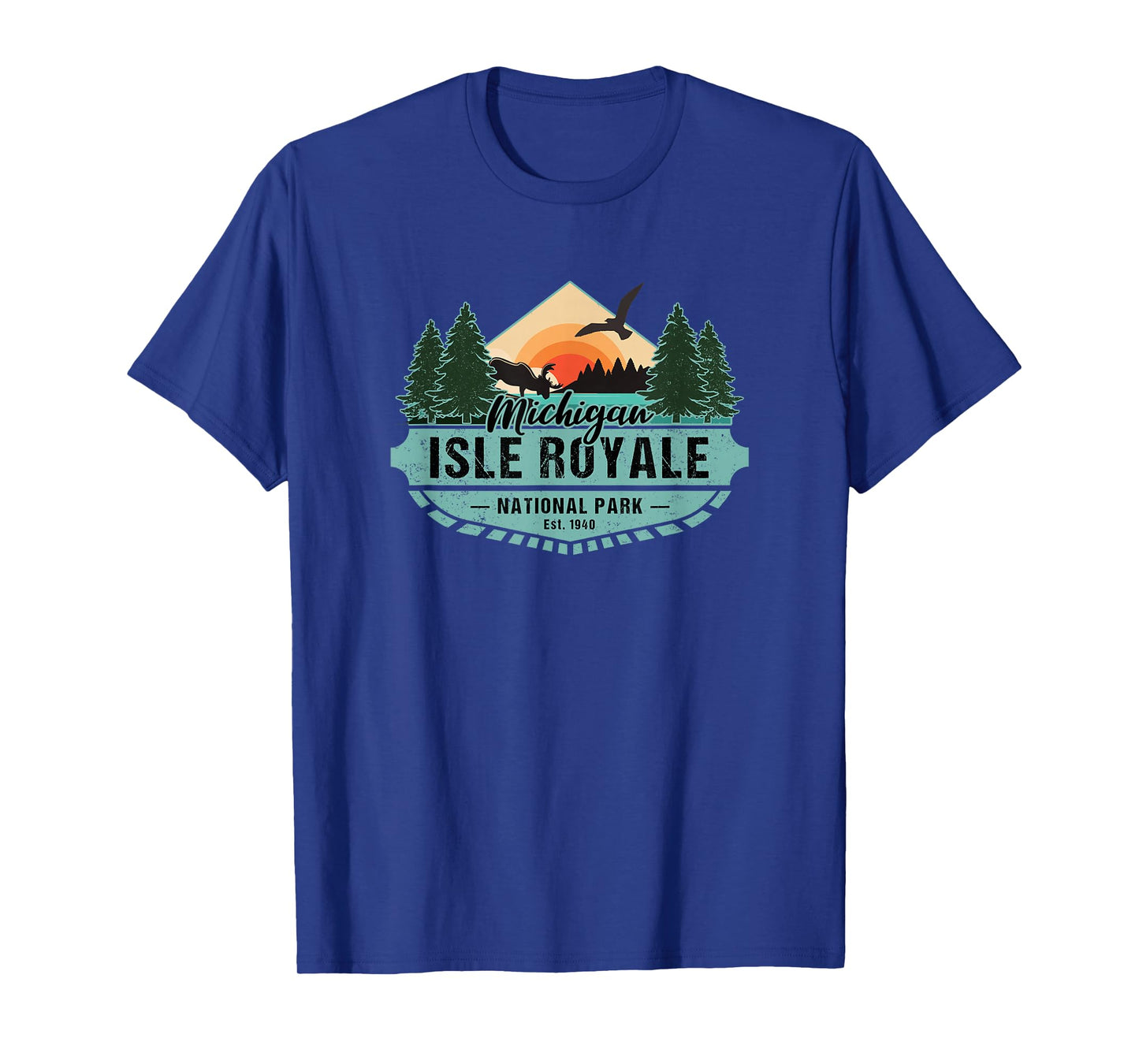 Isle Royale National Park Michigan Hiking Vacation Souvenir T-Shirt