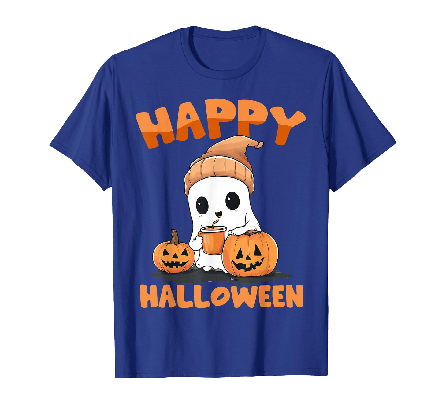 Funny Happy Halloween Boo Ghost Matching Family Couples 2025 T-Shirt