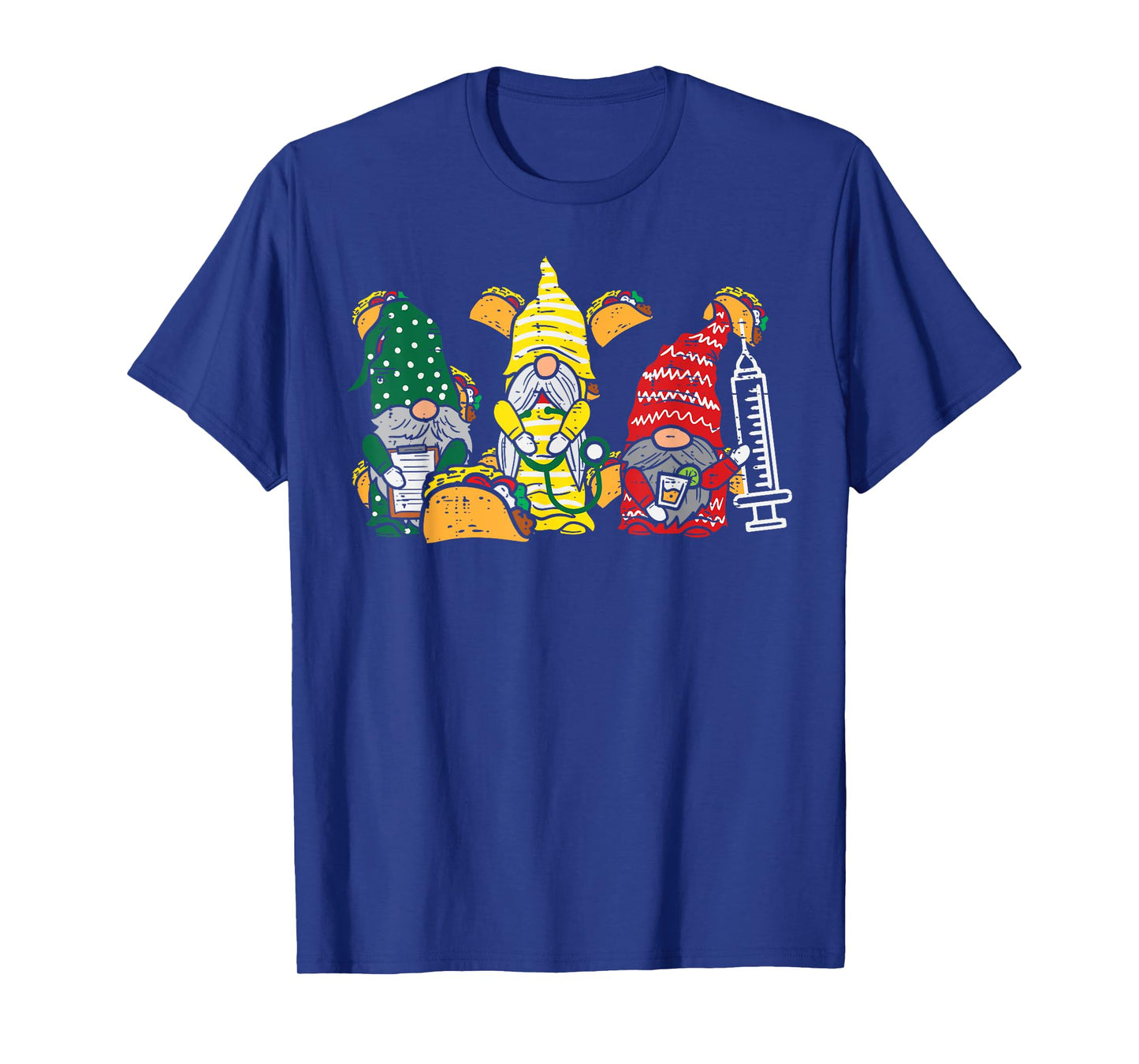 Mexican Gnomes Nurse Cinco De Mayo Nurse Women Scrub Top T-Shirt