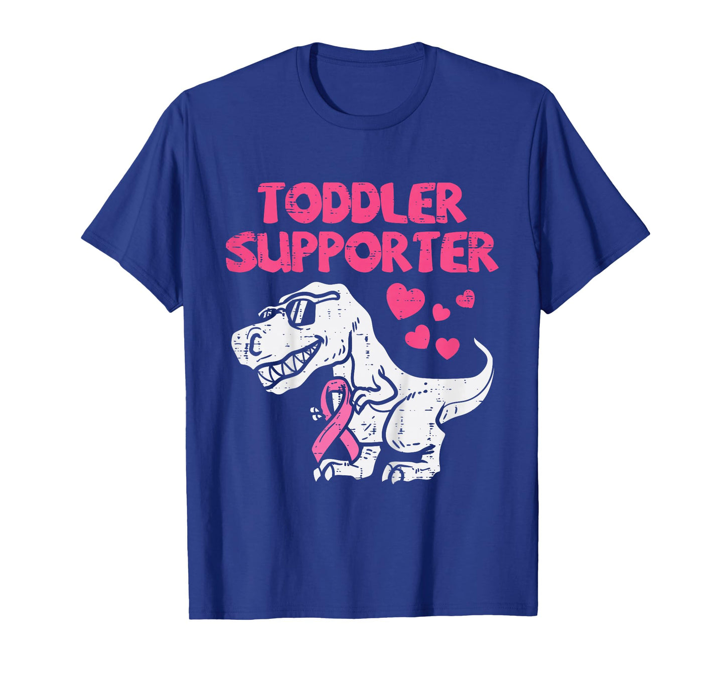 Toddler Supporter T-Rex Kids Breast Cancer Awareness Boys T-Shirt