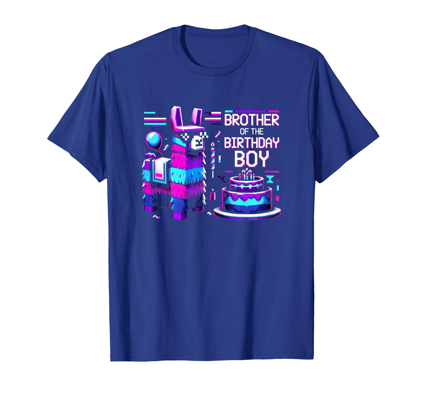 Llama Pinata Brother Of The Birthday Boy Party Family T-Shirt