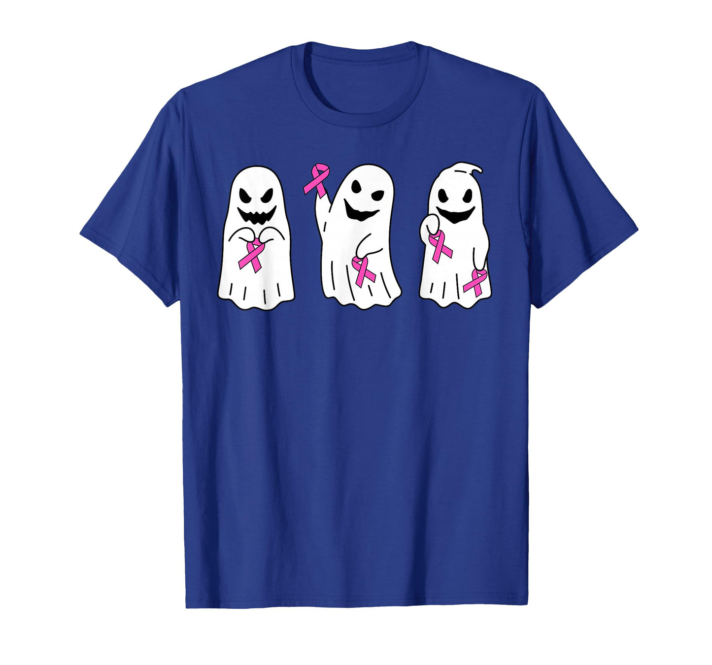 Pink Ribbon Breast Cancer Awareness Ghost Women Kids Toddler T-Shirt