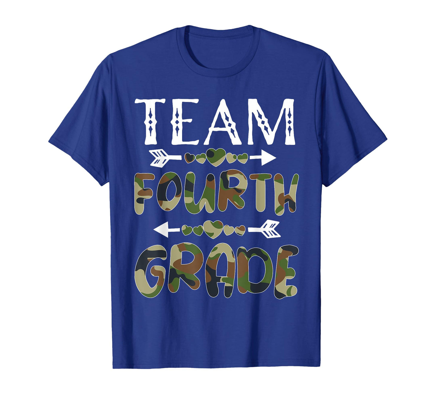 Team Fourth Grade Back To School 1st Day Camo Teachers Men Women Girls Kids T-Shirt