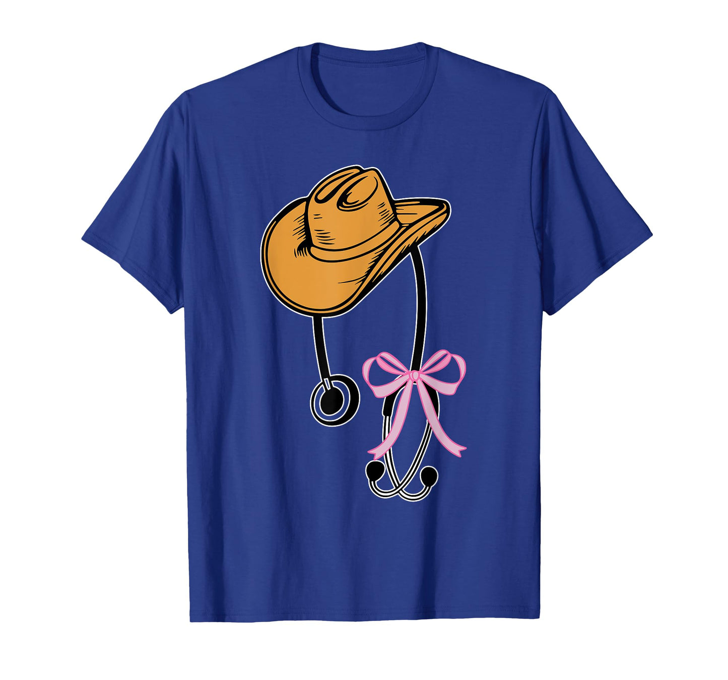 Western Coquette Stethoscope Hat Cowgirl Registered Nurse T-Shirt