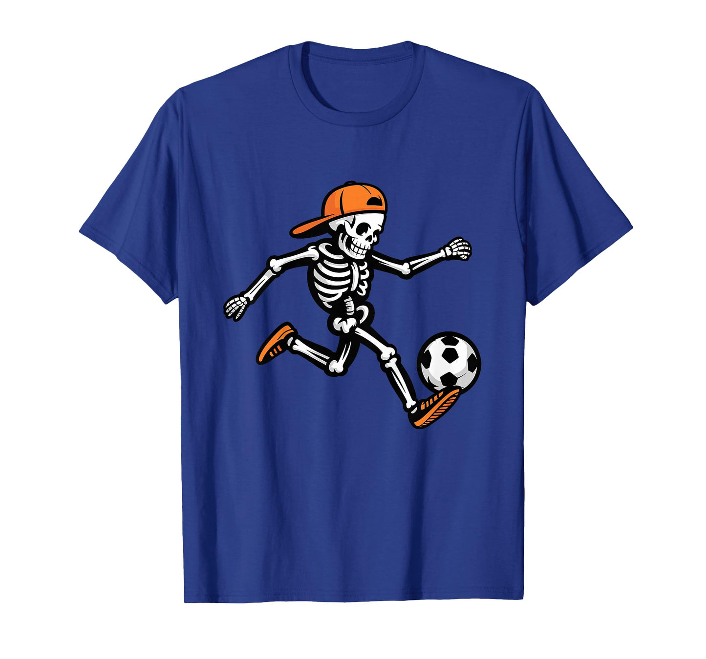 Kids Funny Halloween Skeleton Soccer Football Costume T-Shirt